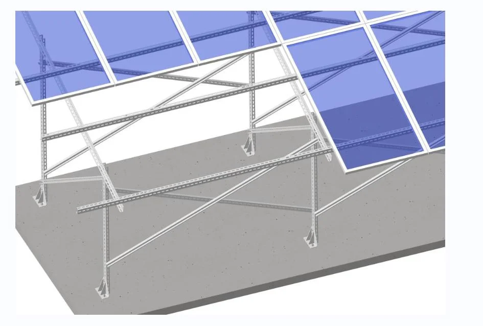 Galvanized Steel Solar Panel Structure Ground Mount Solar Racking