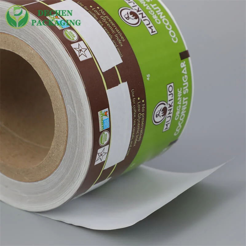 Sachet Custom Printing Box for Package Use Customized Food Grade PE Coated Pack Sugar Unbleached Kraft Paper