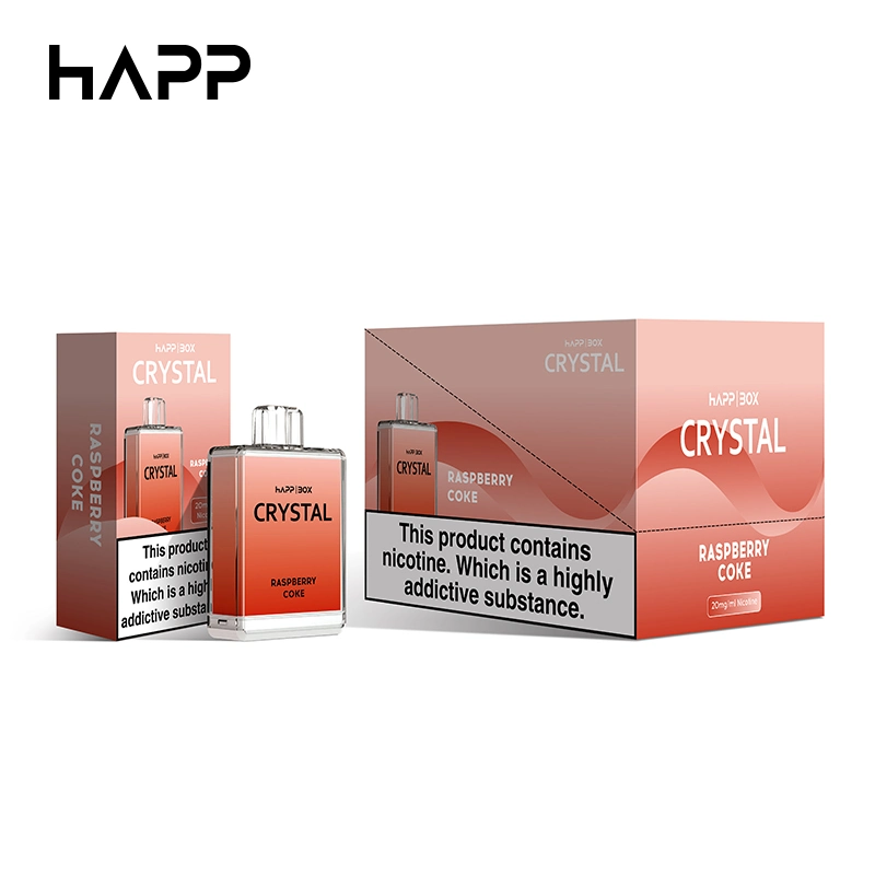 Happ Box 20mg de sal de la nicotina del cigarrillo de la bobina de malla E 600 inhalaciones mejor E cigarrillo 2ml 500mAh Vape cigarrillo eléctrico