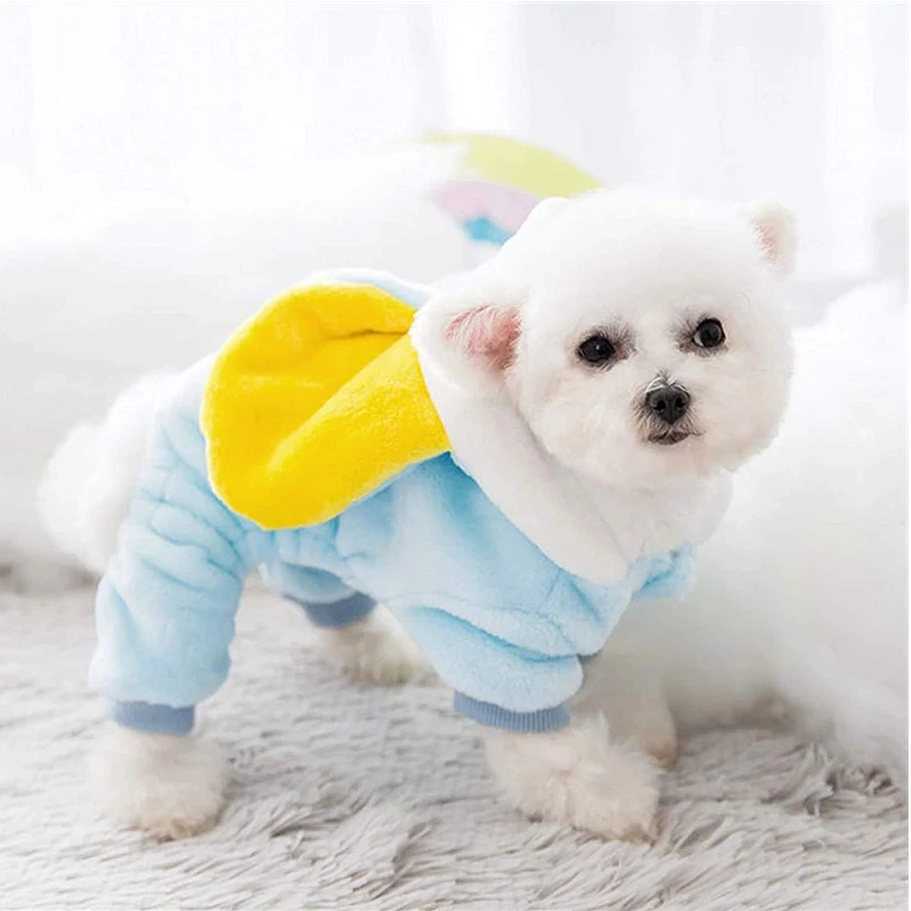 OEM Comfortable Fleece Dog Hoodie Coat Pet Apparel with Ear Accessories