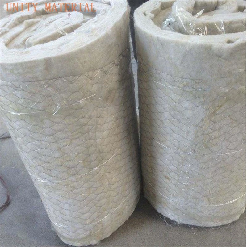 Fireproof Foiled Rock Wool Insulation Flame Retardant Grade Level A1 Mineral Wool Blanket