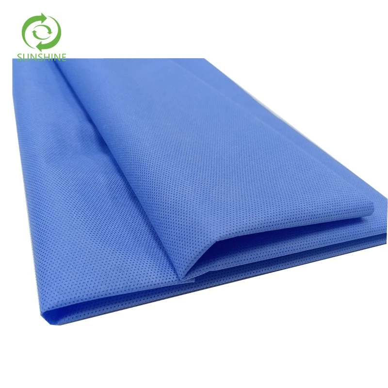 45g SMS Ssmms Ssmmms Polypropylene Nonwoven Fabric for Barrier Surgical Gowns PP Spunbond Meltblown