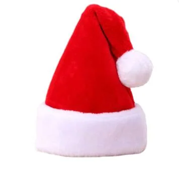 Peluche enfant adulte promotionnelle rouge et blanc personnalisé Père Noël géant Chapeau