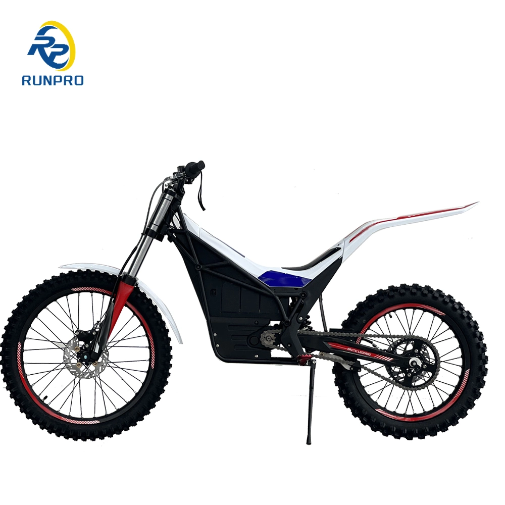 Motocicleta eléctrica 12000W72V30Ah batería de litio para adultos 21''18'' Mountain Dirt Bike