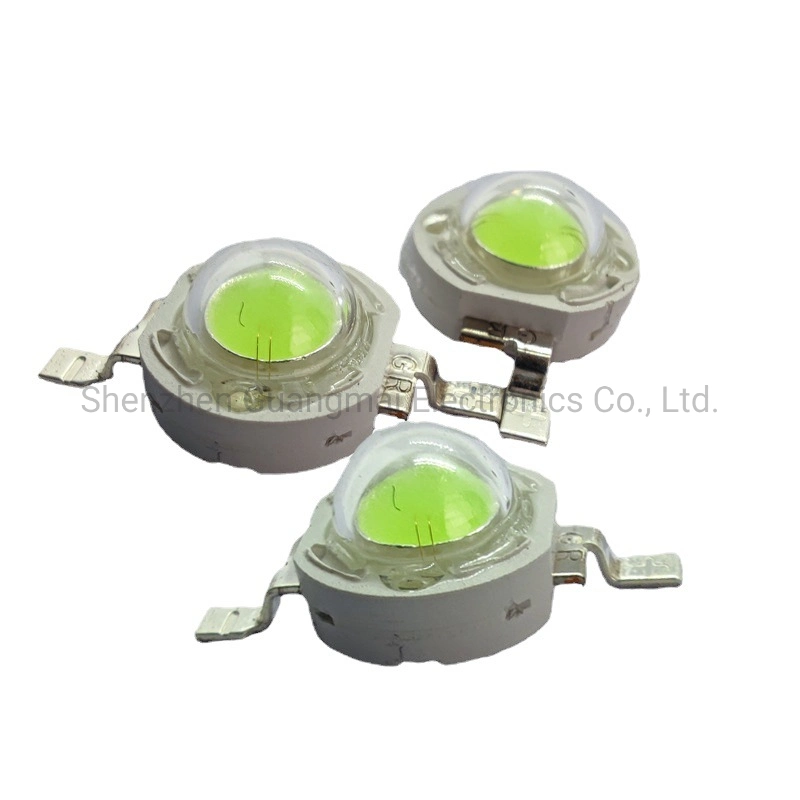 Chip LED verde de 520-530 nm de alta potência, 1 W para luz de fase