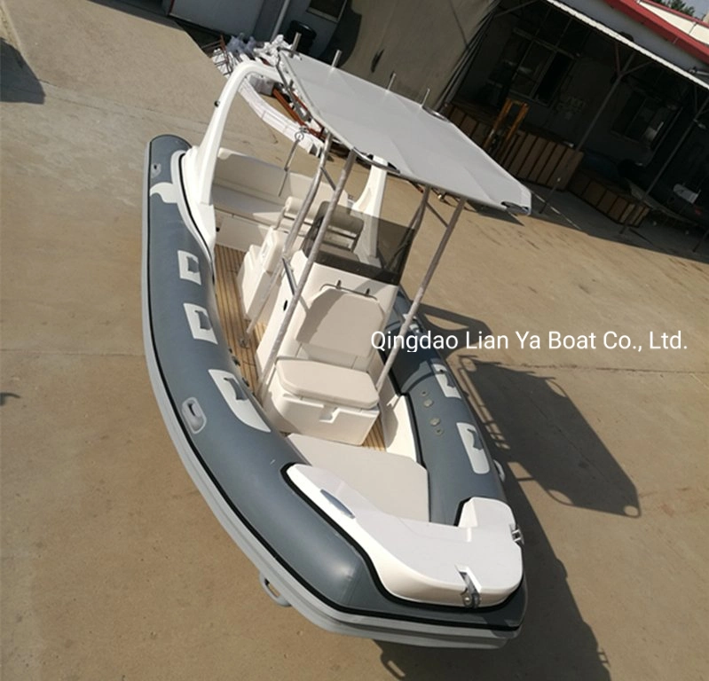 Liya 20ft lujoso yate barco barco de casco rígido Rib