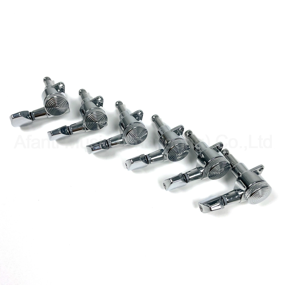 6 Inline Right Handed Guitar Chrome Locking Tuning Machine Heads