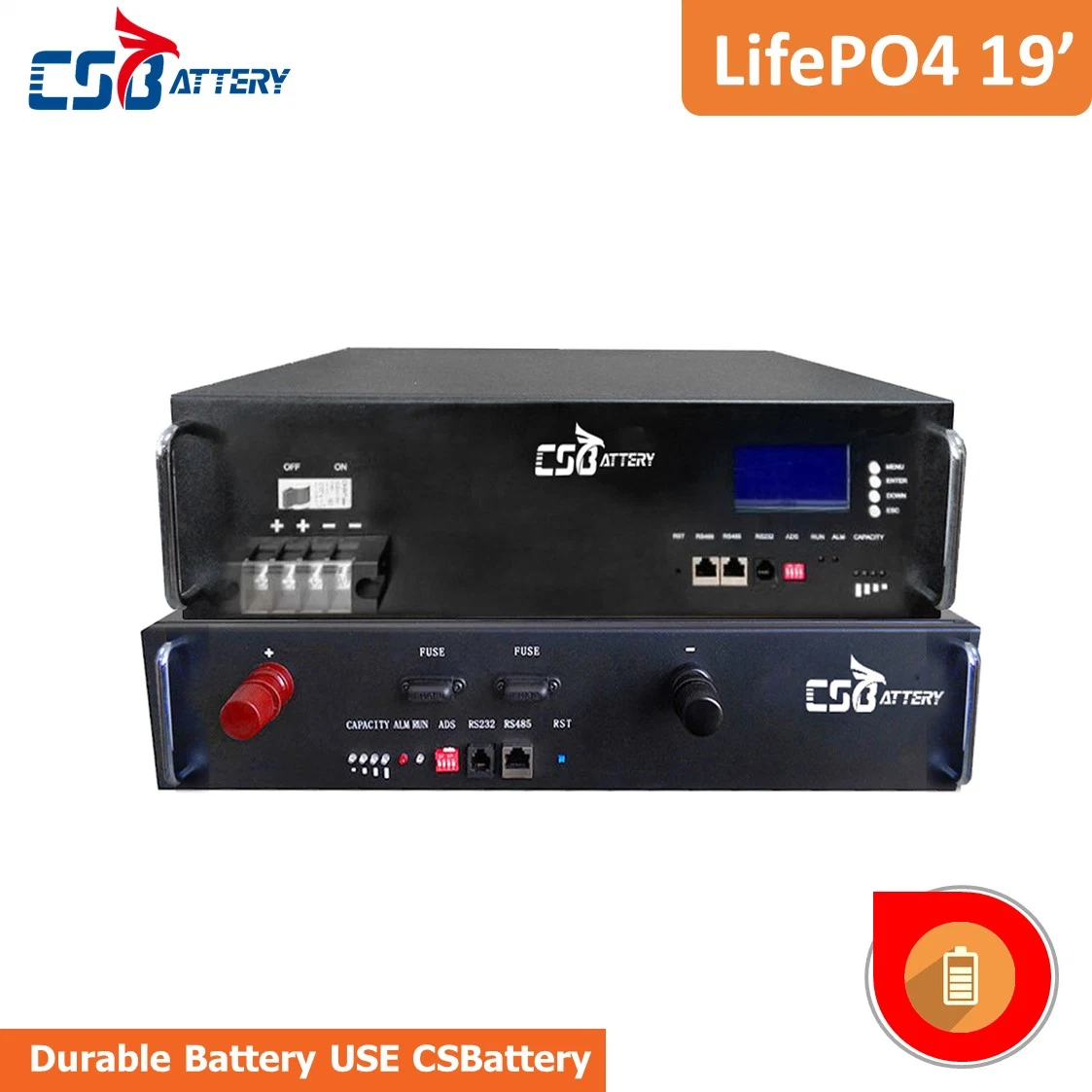 Paquete de baterías Csbattery LPR serie LiFePO4 para armario de rango de 19′