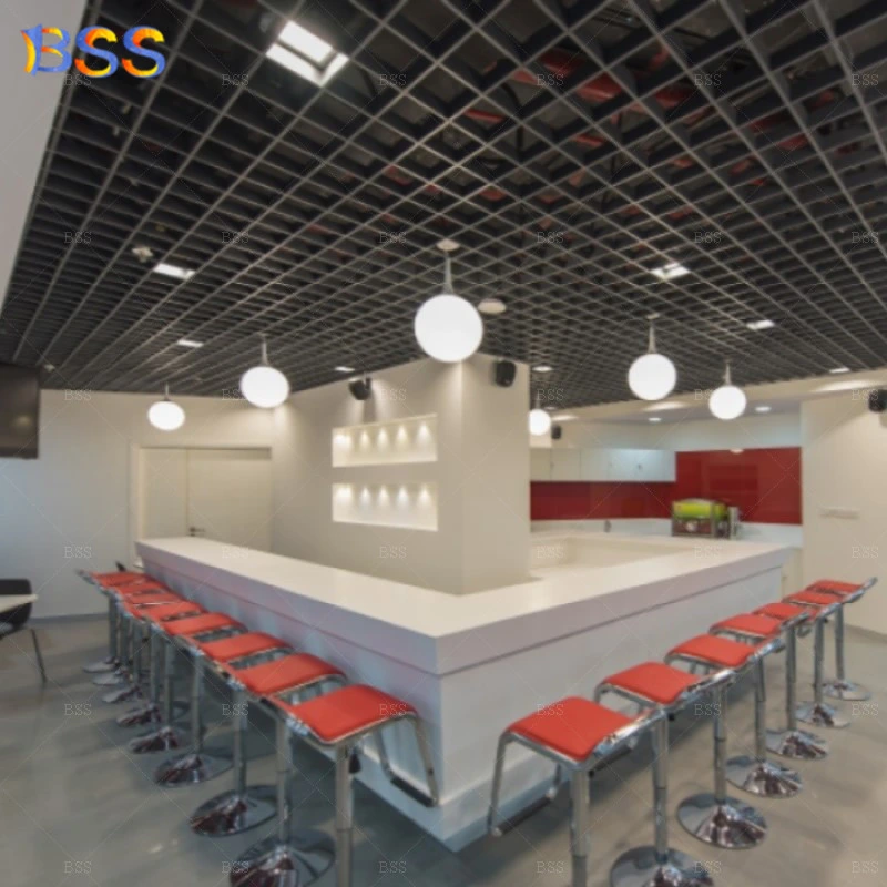 Counter Design for Fast Food Restaurant Customization Artificial Stone Commercial Restaurant Counter Furniture