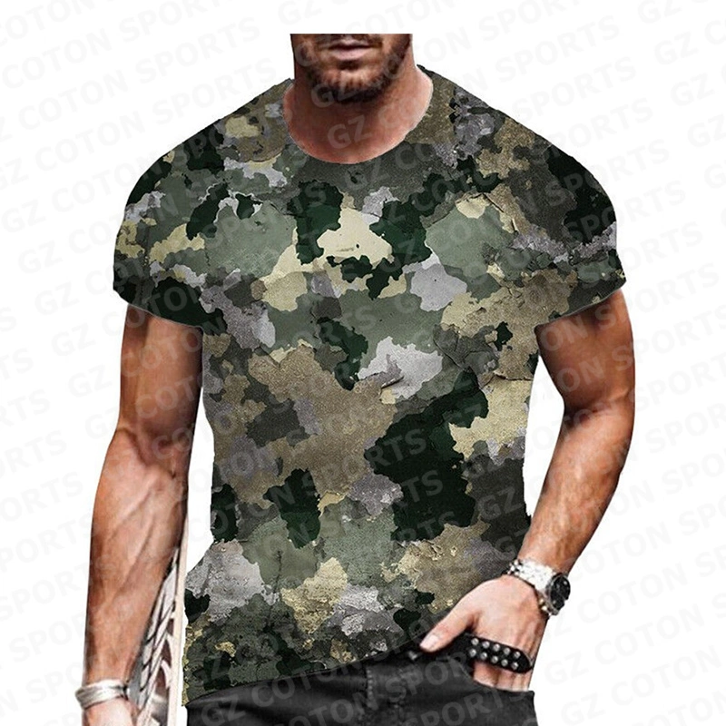 High quality/High cost performance  Summer Printed Round Neck 3D Printed T-Shirt Sublimation Short Sleeve T Shirt for Men