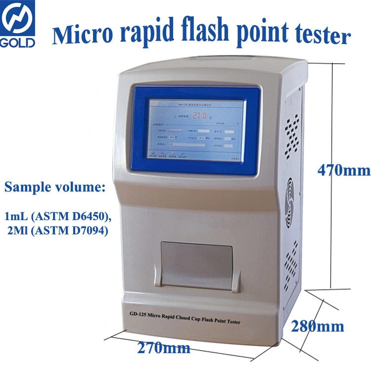 ASTM D6450 ASTM D7094 Portable Micro Rapid Closed Cup Flash Point Tester