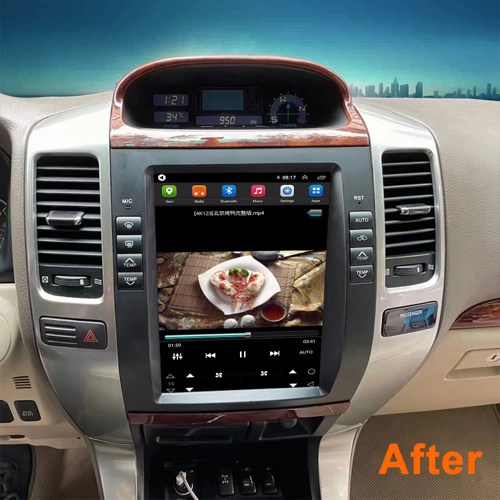 Touch Screen WiFi Android Car DVD Radio for Toyota Prodo 2002 2003 2004 2005 2006 2007 2008 2009 GPS Rear Camera