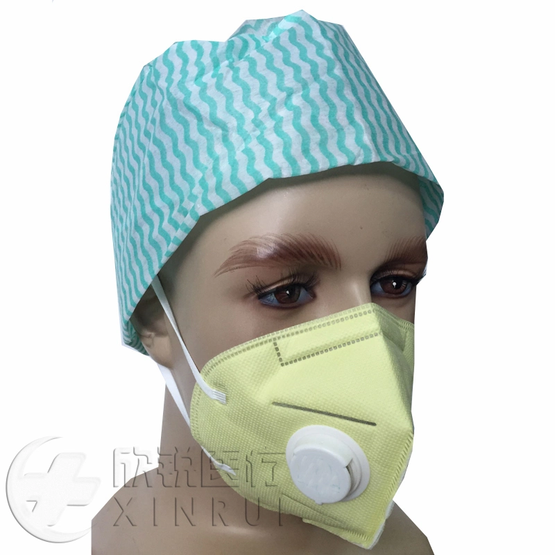 Disposable Industrial Protective N95 Face Mask with Valve Yellow