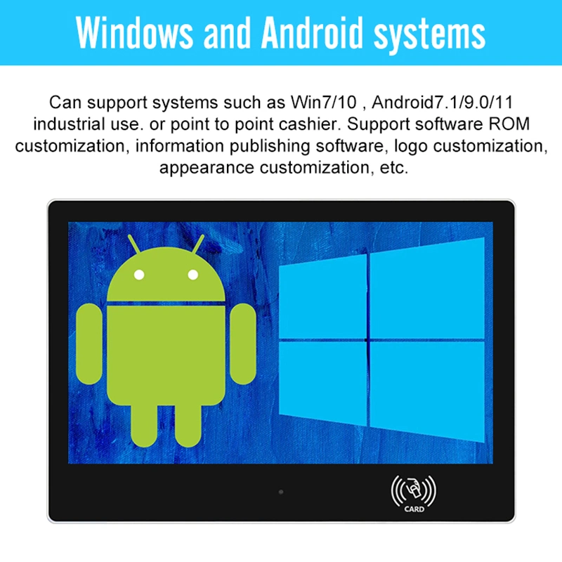 13,3 16 pulgadas Android Win Desktops todo en un ordenador PC industrial