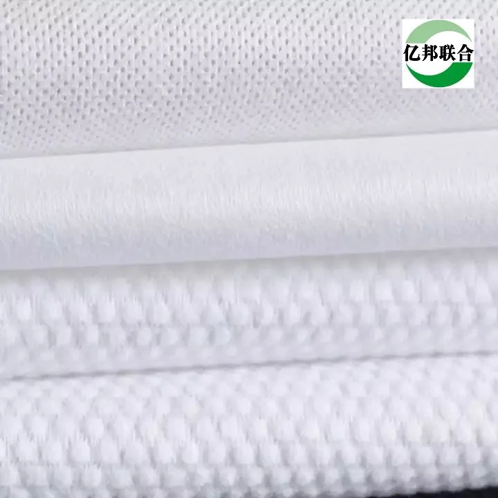 Factory Embossed 100% Cotton 80%Polyester 20%Viscose Spunlace Fabric Baby Wet Wipes Non Woven Fabric