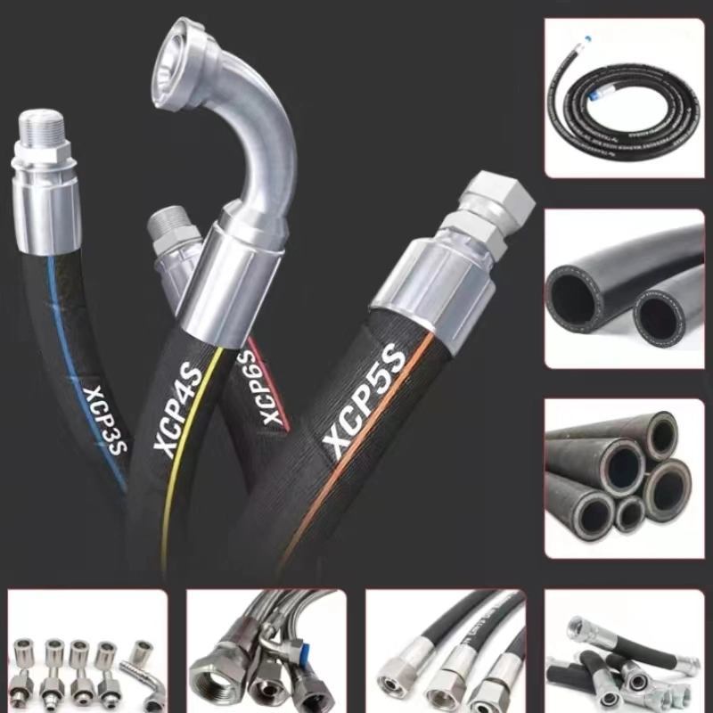 High Performance Anti-Aging Rubber Hydraulic Flexible Hose Hydraulic Fittings