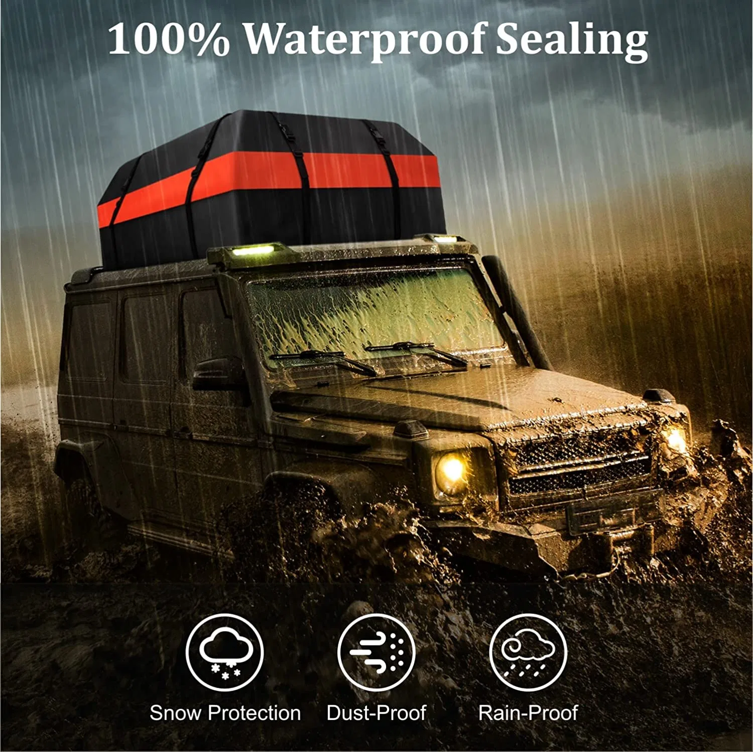 Waterproof 15 Cubic Feet Rooftop Top Cargo Carrier Bag