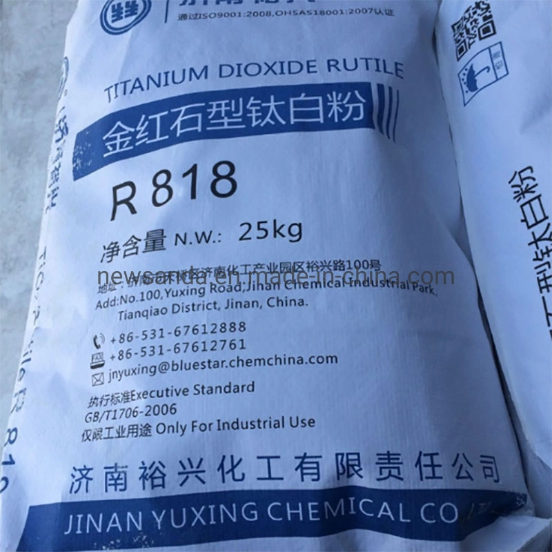 Yuxing el dióxido de titanio rutilo Revestimiento en polvo de TiO2 Precio pintura R818