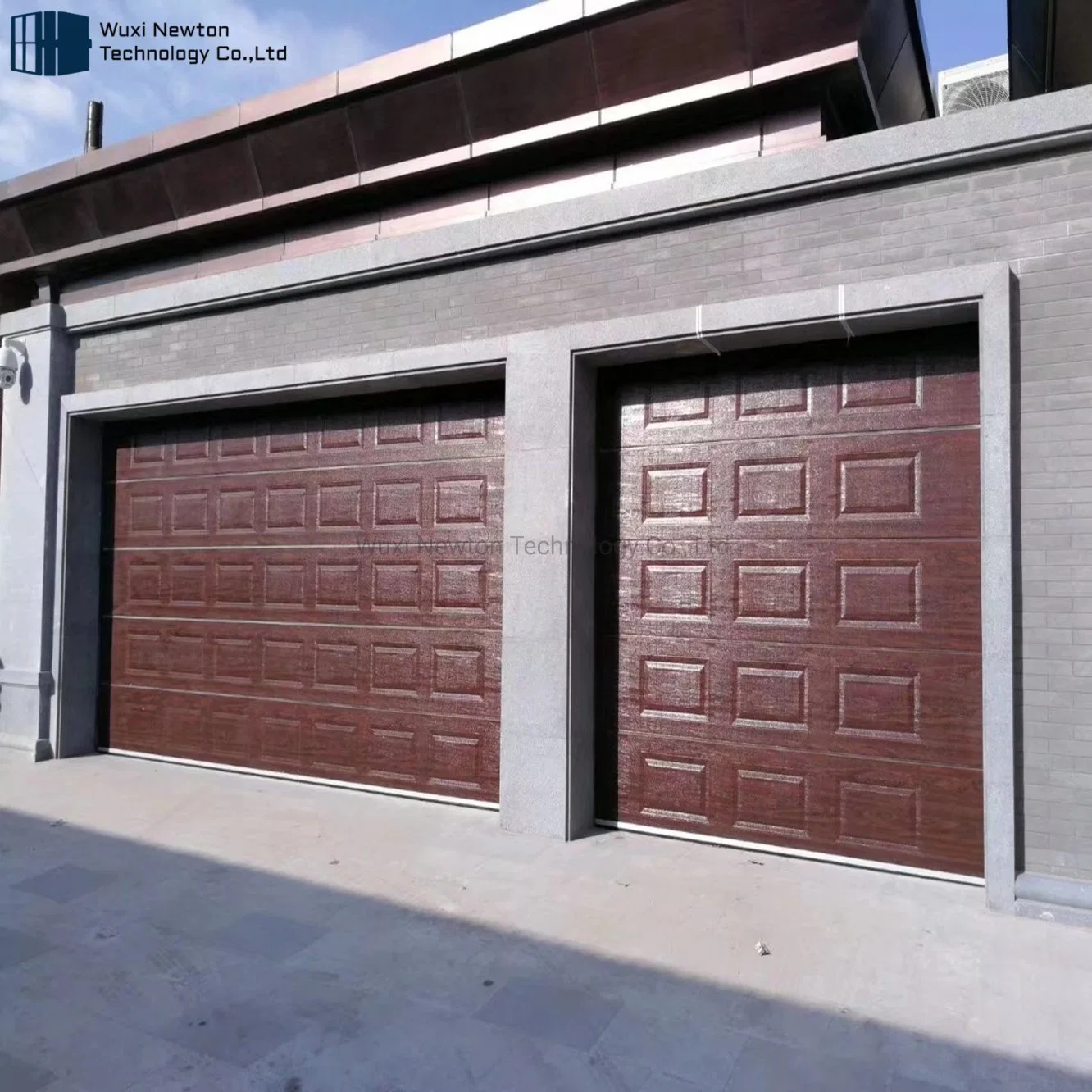 Automatic Lift Overhead Sectional Doors Pedestrian Double Car Garage Gates Residential