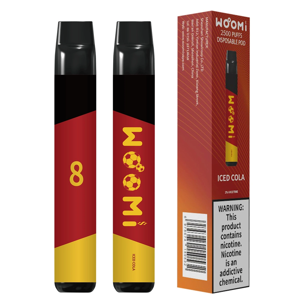 Fast Delivery EU Warehouse Woomi Goal 2500 6ml E Liquid Electronic Cigarette Vapor