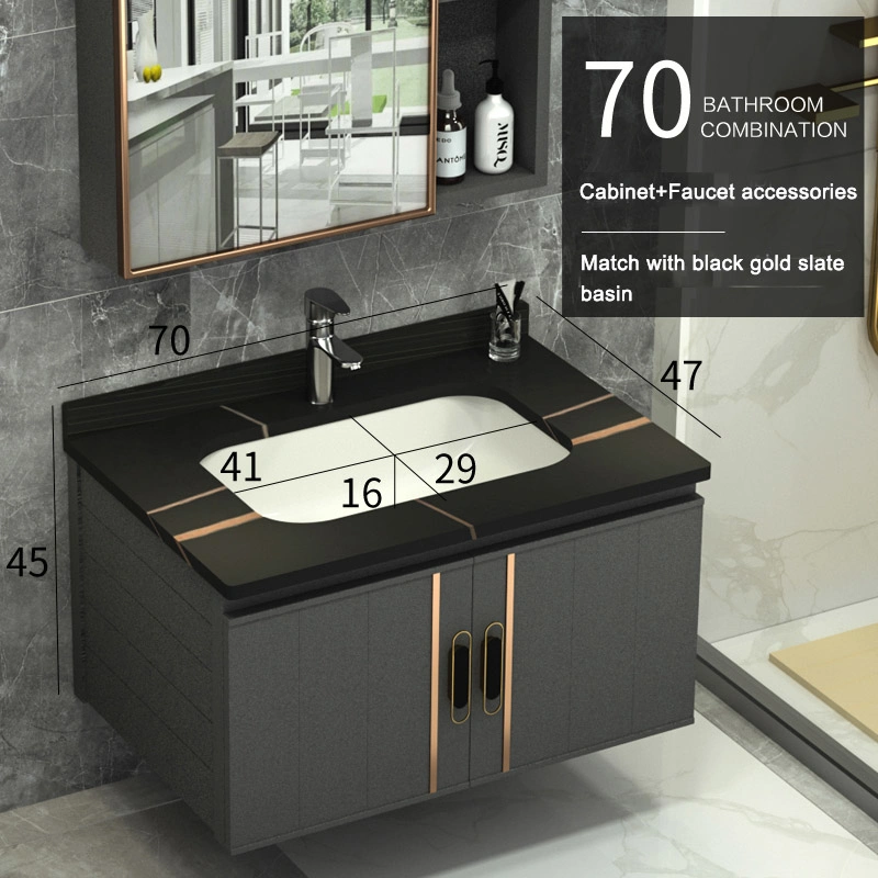 Modern Cabinet Countertop Rectangular Wash Hand Bathroom Sink Sanitaryware Basin