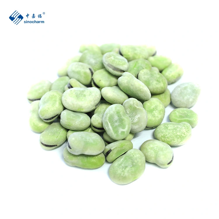 Sinocharm Frozen Vegetable High Quality IQF Frozen Green or White Broad Bean