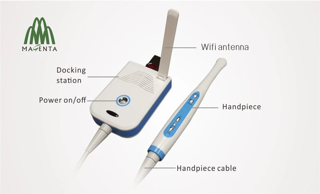 Magenta mD-2000a محمول سلكي VGA (كاميرا للأسنان) كاميرا إنتراورال لمراقبة إلى كرسي الأسنان