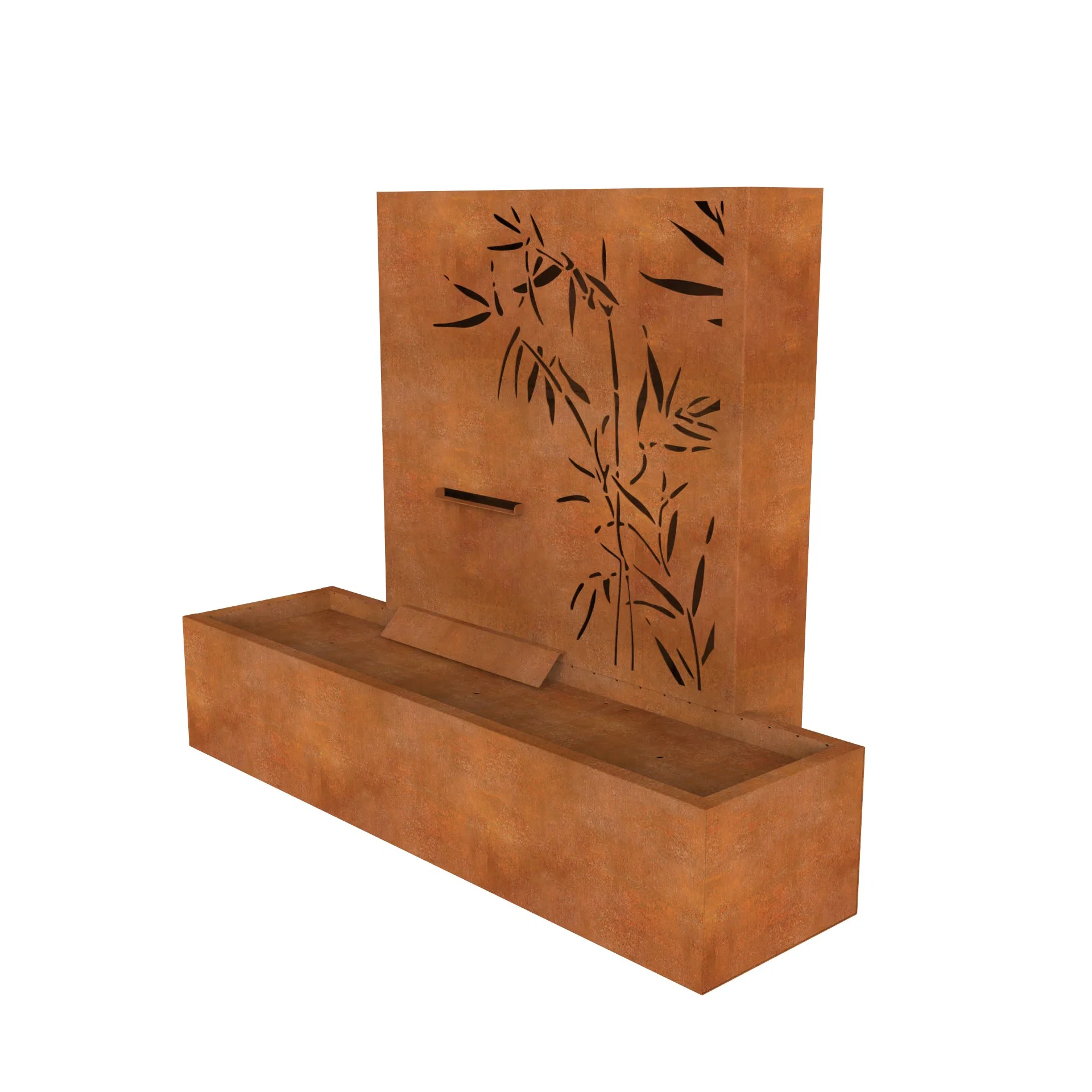 Garden Modern Outdoor Corten Steel Waterfall Decoration