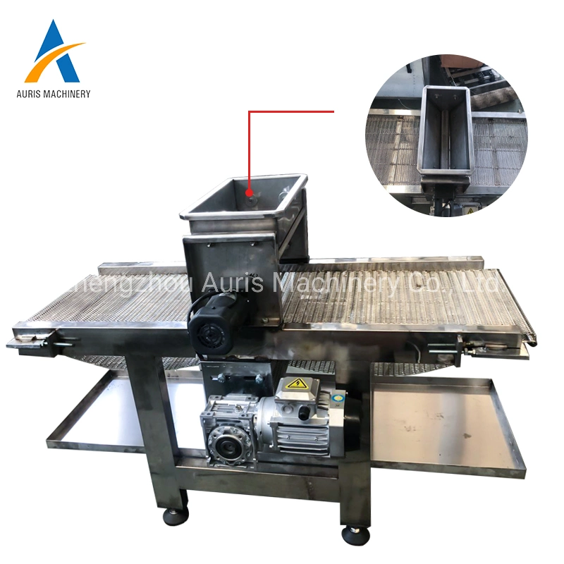 Automatic Food Powder Sugar Salt Spreading Machinery Bakery Bread Hamburger Sesame Seeds Sprinkling Spreading Machine