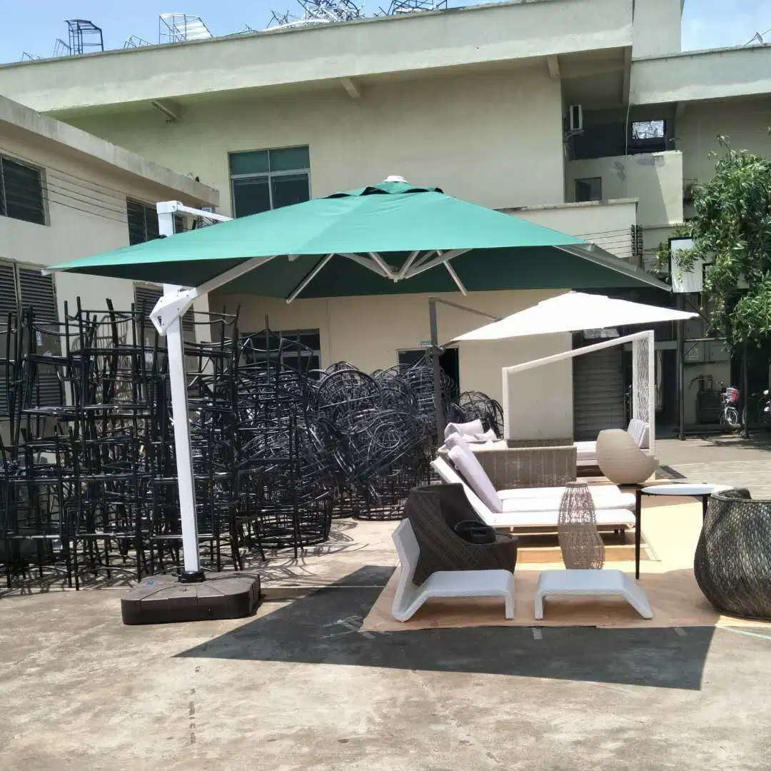 Mingsu Luxury Outdoor Furniture Sunshade Supplier Wholesale/Supplier Aluminum Sun Umbrella