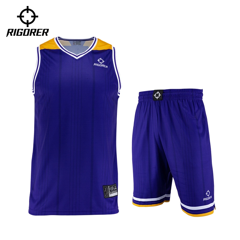 Sublimation Men's Sports Wear Polyester Basketball Uniform Jersey Set