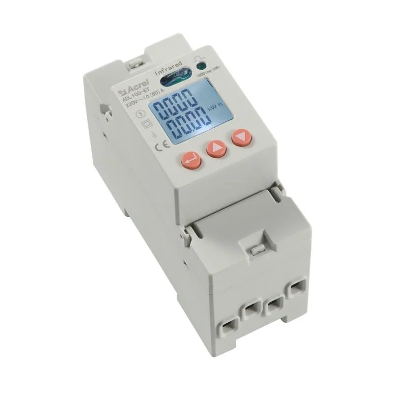 Acrel Single Phase DIN Rail Energy Meter with CT Adl100-Et 20 (100) a Input with RS485 Electricity Meter Multi Function Power Meter