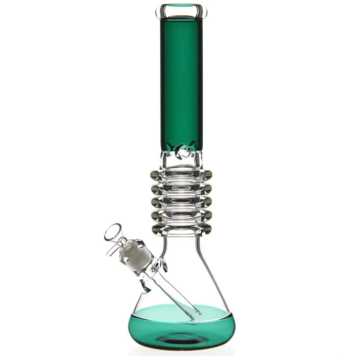 Dicke Big Grip Becher Hand mit bunten Recycler Öl und Tabak DAB Rigs Rauchen Wasserpfeife