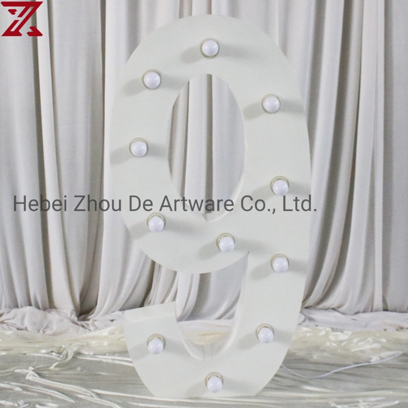 Custom Different Size LED Alphanumeric Lamp Wedding Party Stage Background Proposal Decoration