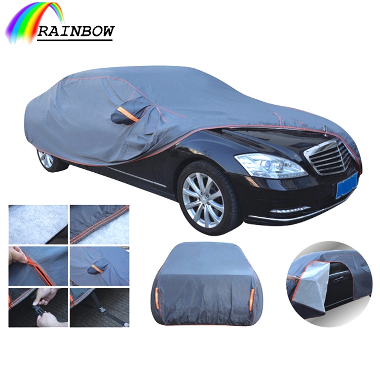 Snow Car Covers with Reflective Strip Sunscreen Protection Dustproof Waterproof Cover for Business Car