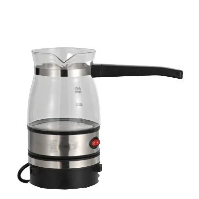 Kf-008 Stainless Steel Coffee Maker Portable Glass 0.5L Electric Kettle