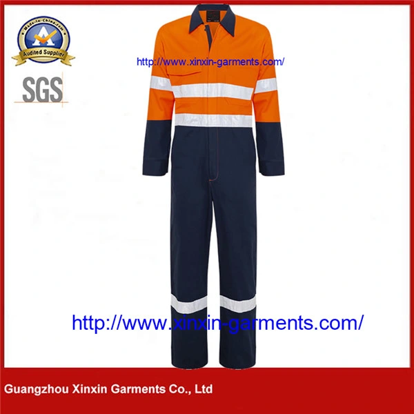 Reflective Overall Engineering Jacket Uniform Mechanic Work Clothes (W529)