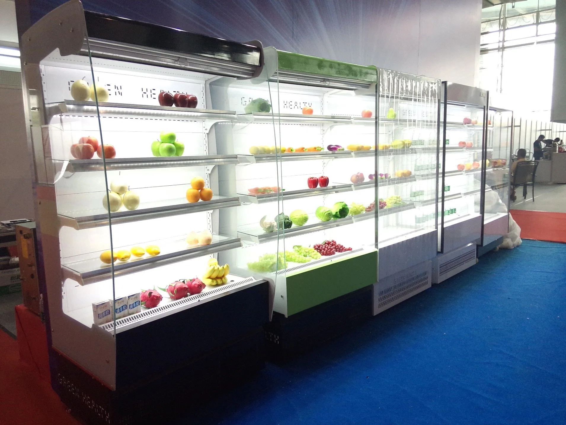 Fruit and Vegetable Chiller / Open Beverage Display Cooler / Open Cooler Display Case