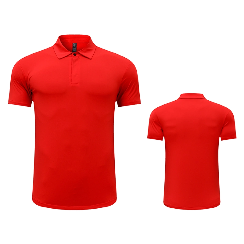 Poloshirt Gym Wear Men Company Uniform Einfarbiges T-Shirt Personalisiertes Logo Herren Sport Golf Polo T-Shirt