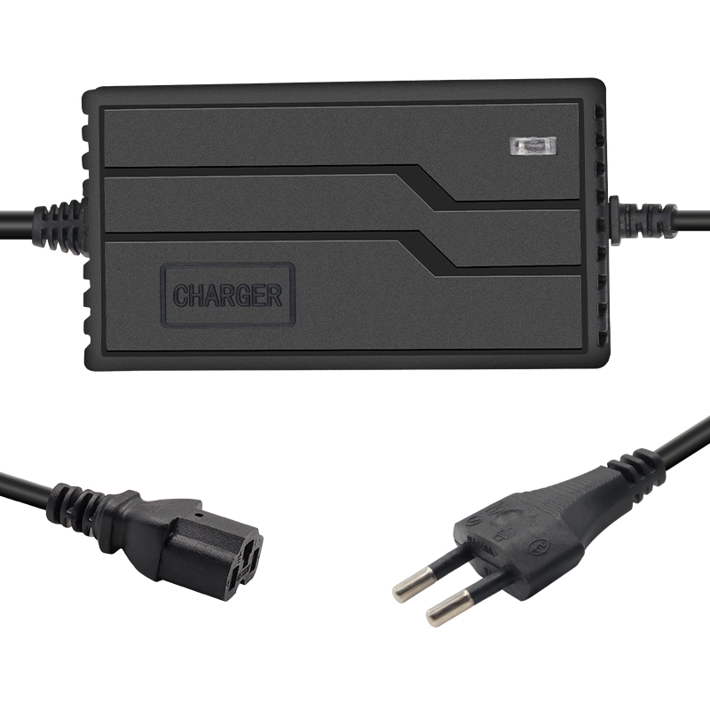 E-Fast fábrica profesional Cargador de batería personalizado 12,6V 1.7A 3s 12V Cargador de batería de iones de litio de 12V 2una batería de litio cargador