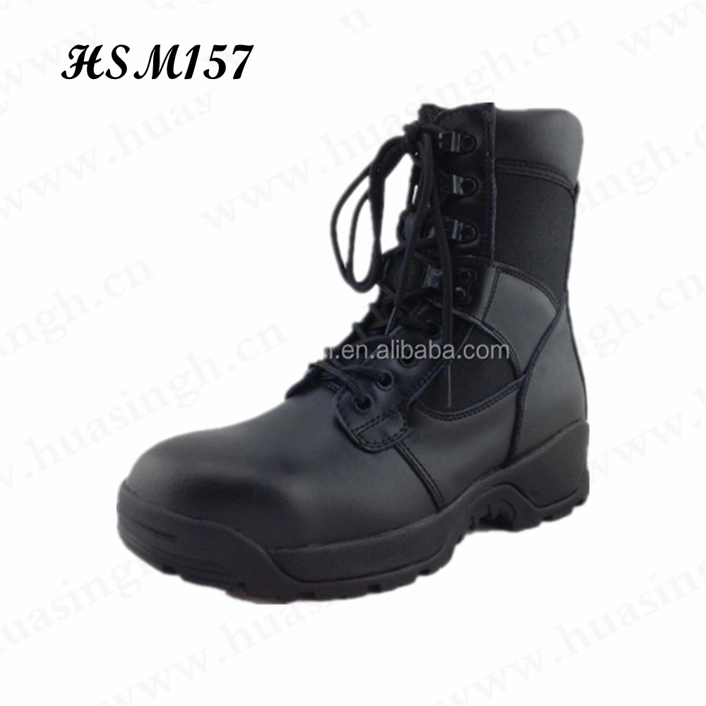 Ywq, Anti-Shock EVA+Ruber Outsole Outdoor Tactical Boot Factory Direct 8 Inch Black Combat Boot with Side Zipper Hsm157