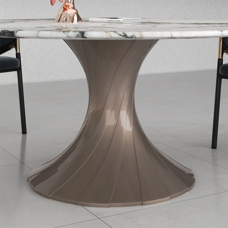 Nouveau produit Salle à manger Mobilier de maison Table basse en marbre Ensemble de table à manger