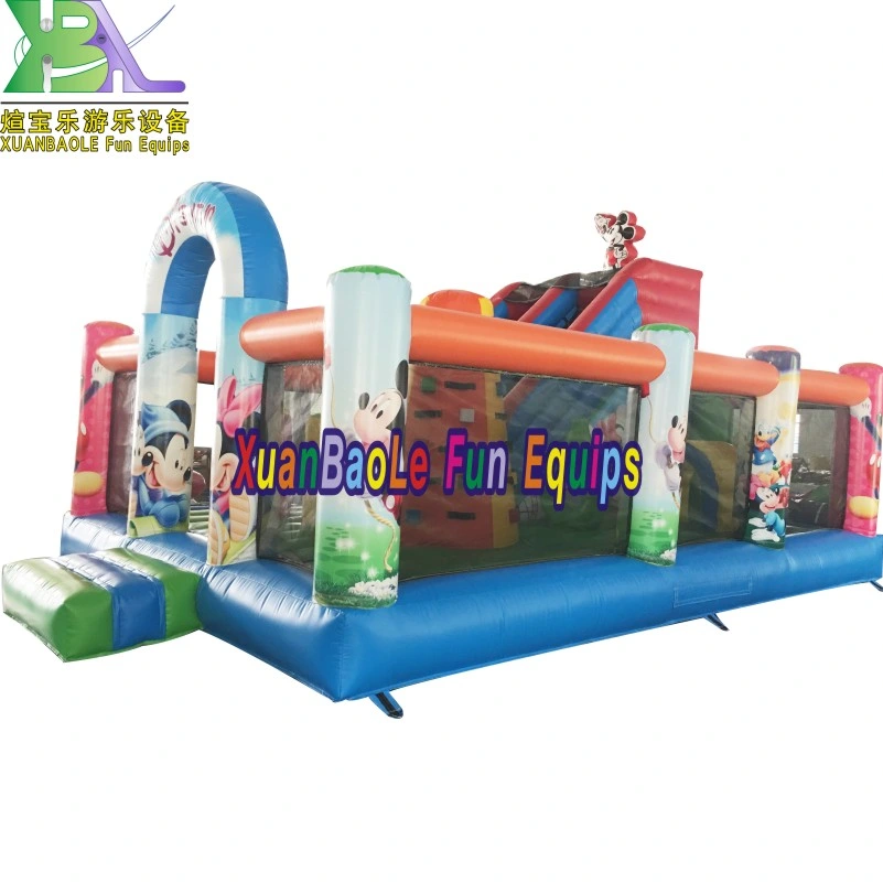 Fashion Popular Funny Kids Inflatable Jumper Bounce House Teenagers School Party Jumping Slide Combo