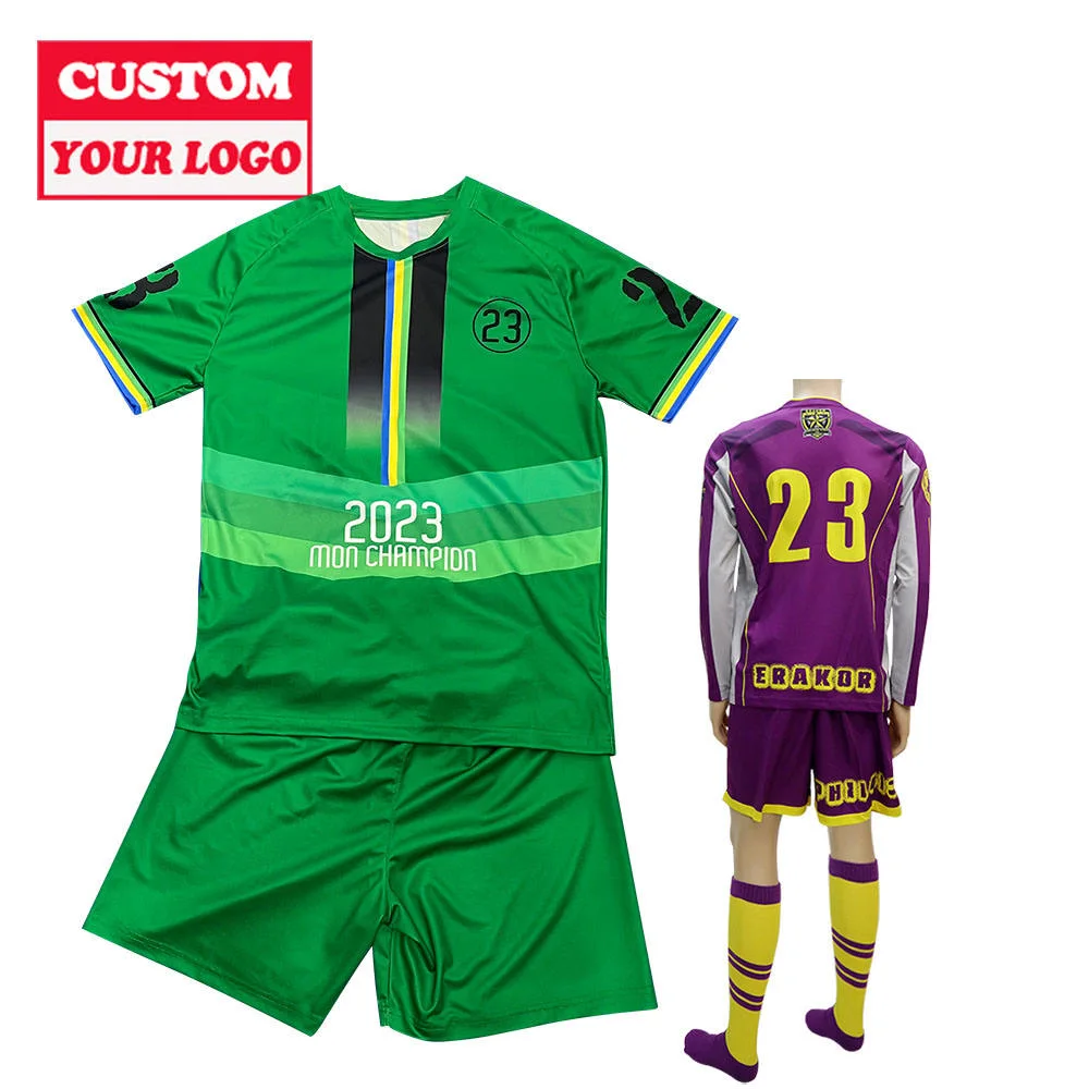 Manga larga y corta el Club de Fútbol Jersey Sportswear Diseño personalizado