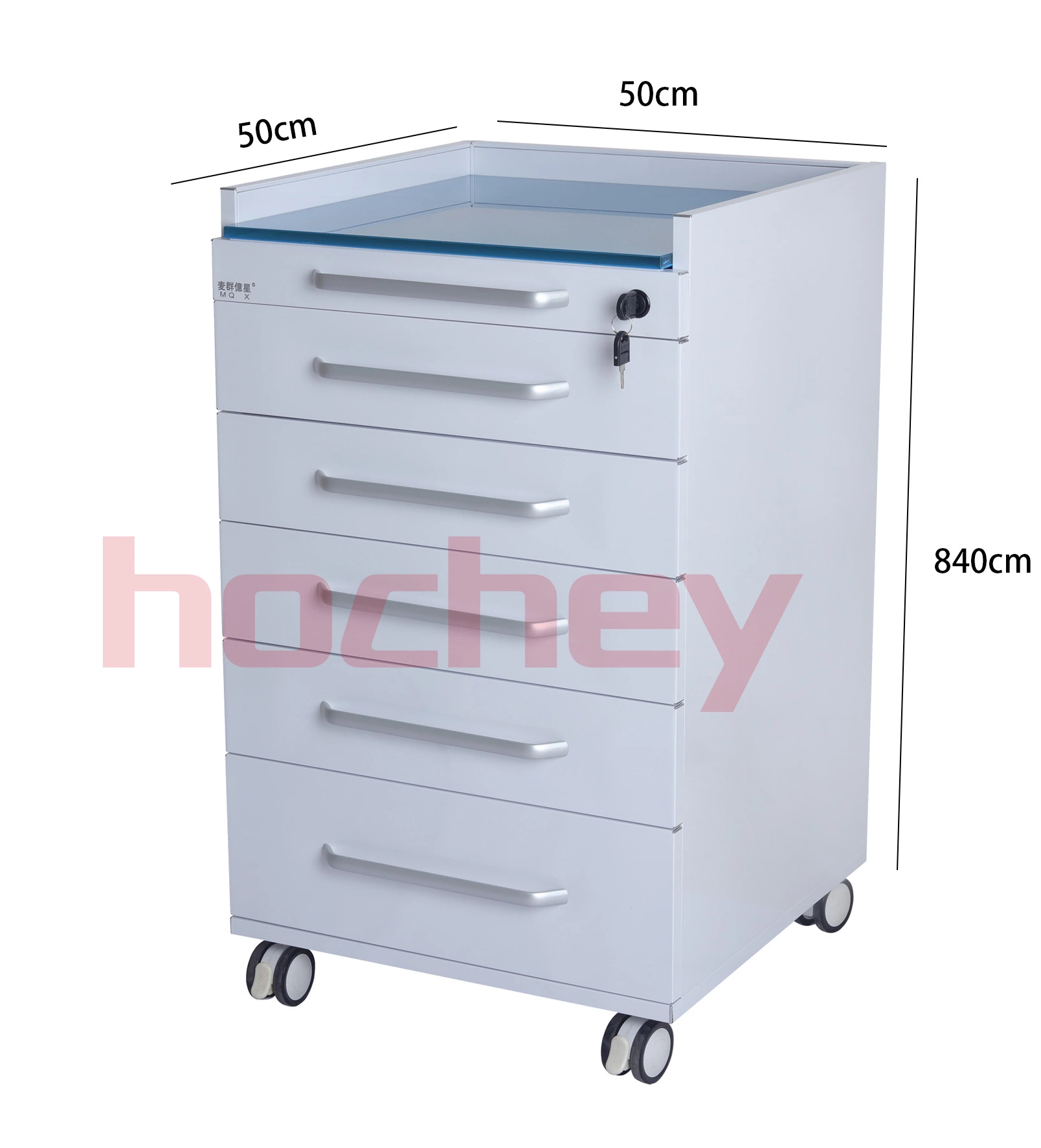 Hochey Medical Excellent Quality Electric Cabinet Mobile Cart Dental Trolley