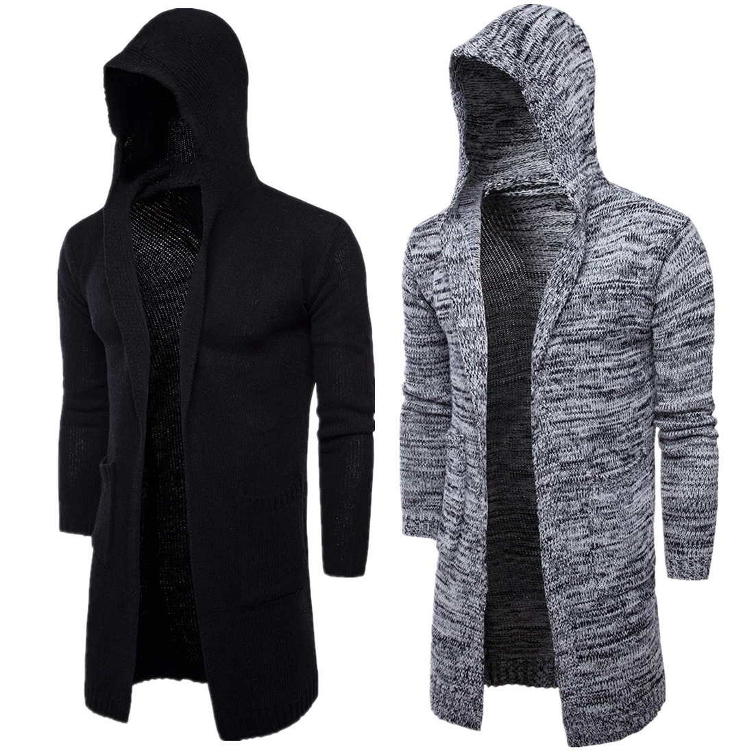 High quality/High cost performance  Thick Winter Thermal Wholesale/Supplier Custom Fashion Fake Cashmere Men Hoodies Knitted Sweater Cardigan