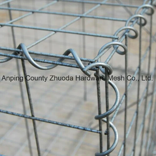 Amazon Ebay Malla al por mayor de 75x75mm cable 4mm soldado Gabion jaulas para jardinería (WGB)