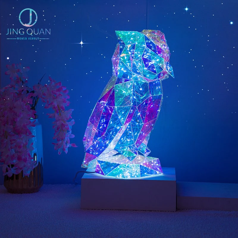 Owl LED Lights Colorful Light Lamp Illuminate Art Motif Lights Christmas Indoor Lighting Decoration