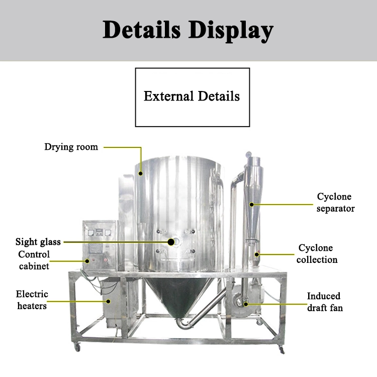 LPG Spray Dryer Powder Making Drying Machine for Milk Powder Starch Herb Extract Milk Stevia Protein Coffee Lab Spray Dryer