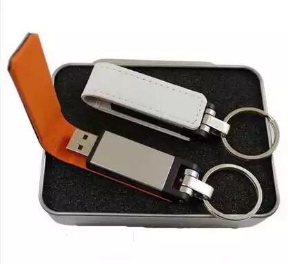 USB Flash Drive Factory Custom Creative Leather Printable Logo Car Music Storage Memory Stick 128GB Pendrive